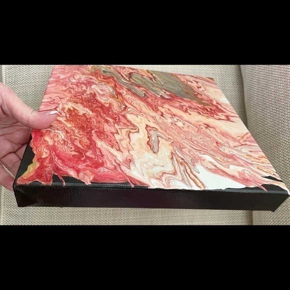 π
ΊOriginal Acrylic Painting  Unique Hand Painted Canvas Modern Colorful - Picture 10 of 15